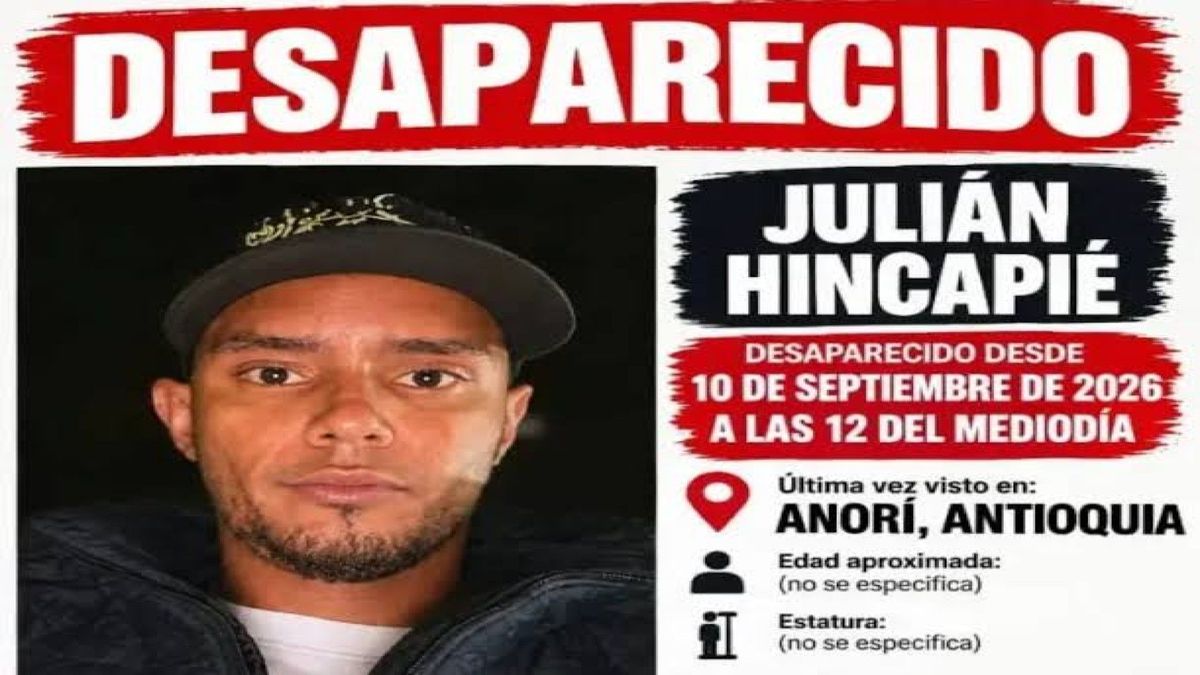 Julián Hincapié, comunicador desaparecido en Anorí, Antioquia