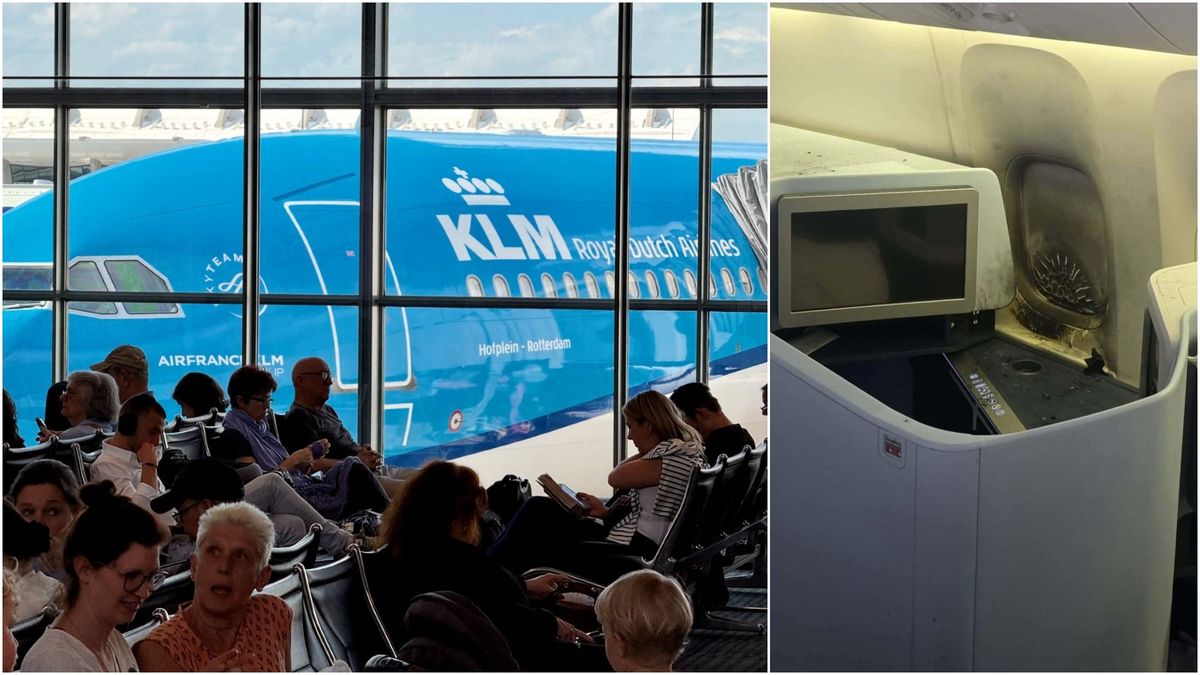 Avión de KLM y una explosión de power bank abordo