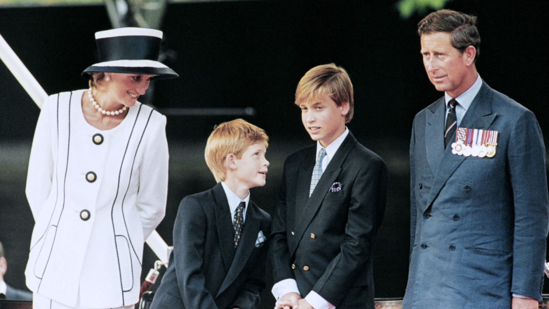 La princesa Diana y su familia