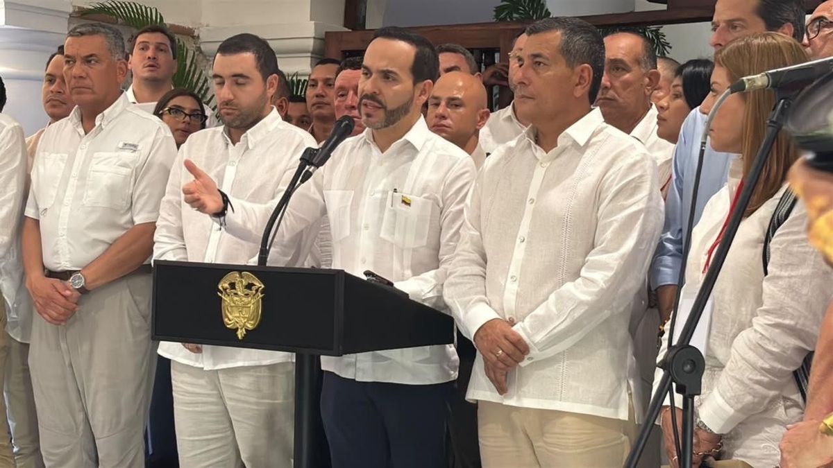 Declaraciones desde el Palacio de la Proclamación en Cartagena