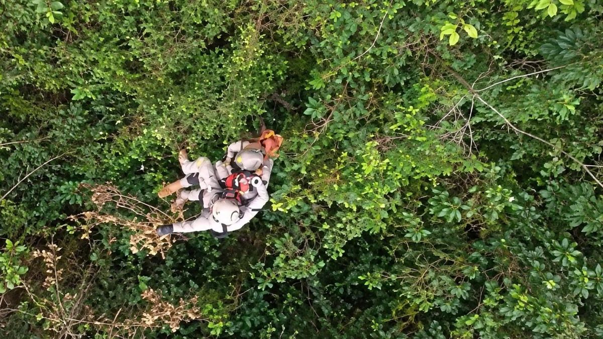 Operación de rescate de cuerpos en Tatamá