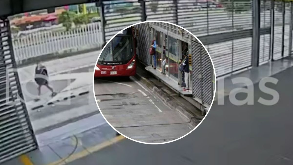 Los videos de las cámaras de seguridad de la estación Terreros, en Soacha, registraron los momentos del ataque que terminó con la muerte de Cristian David Garzón, un vigilante de TransMilenio de 27 años.