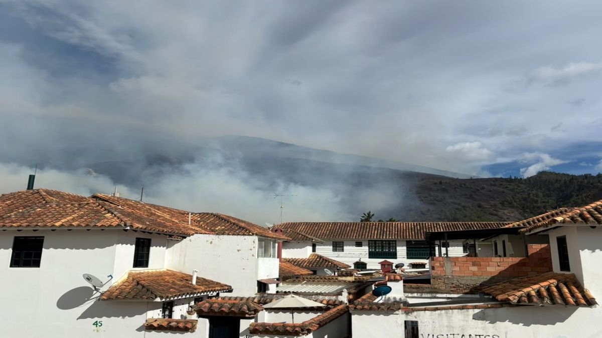 Emergencia por incendio en Villa de Leyva