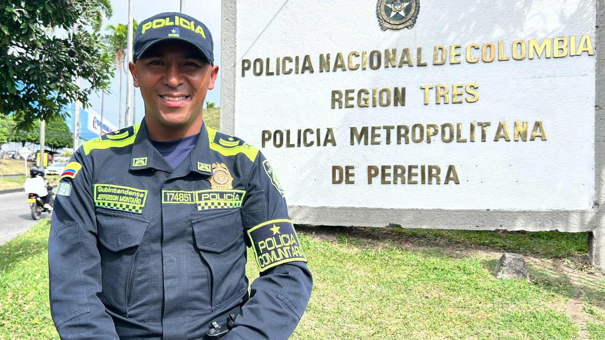 Subintendente Jefferson Montaña, Policía Metropolitana de Pereira.