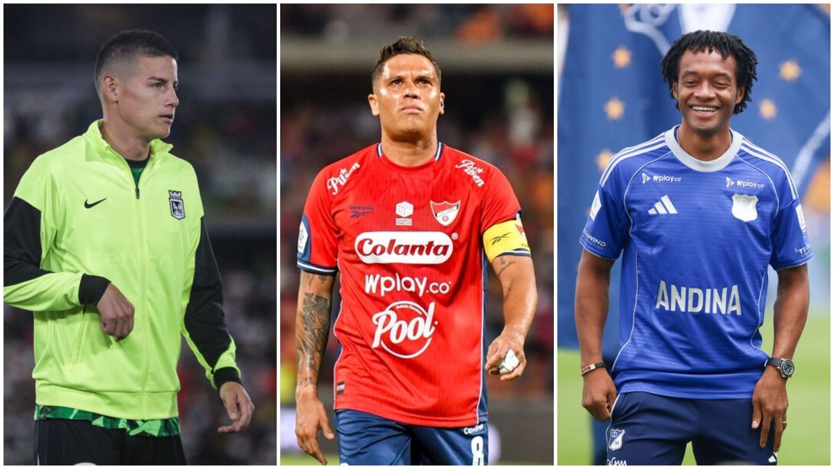 James Rodríguez, JuanFer Quintero y Juan Guillermo Cuadrado en el fútbol colombiano