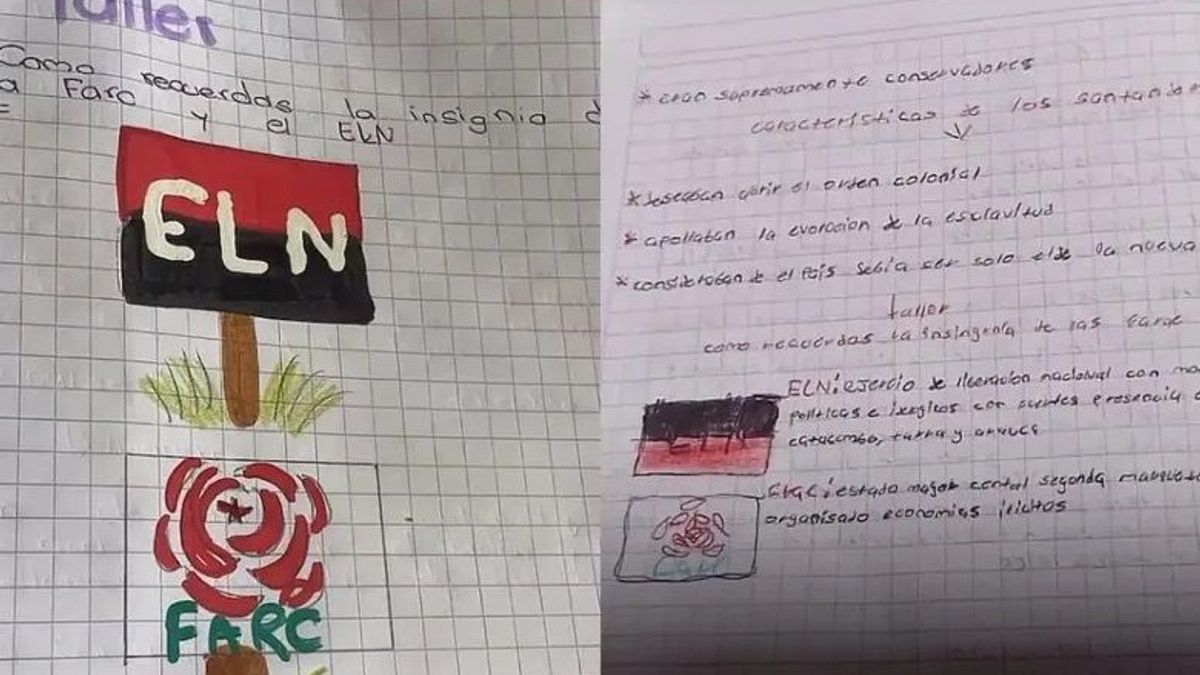 Banderas del ELN y Disidencias de las Farc