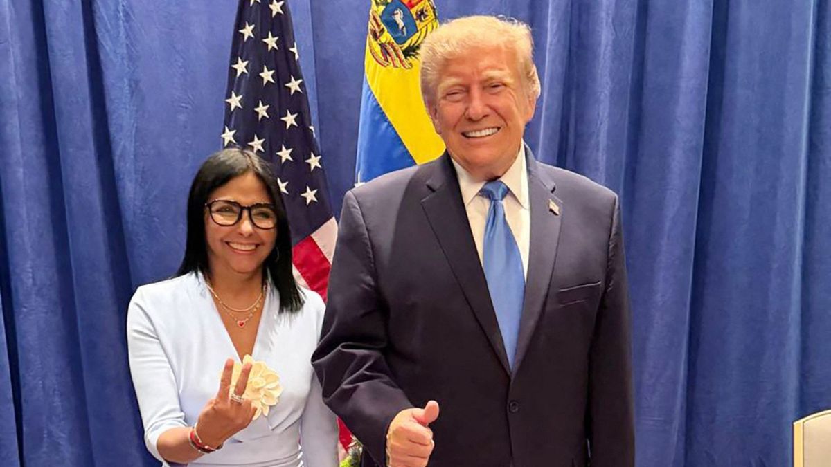 Trump y Delcy Rodríguez