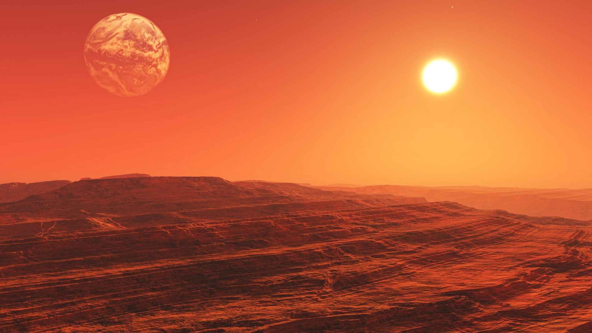El planeta vecino perdió su atmósfera y el agua se secó.
