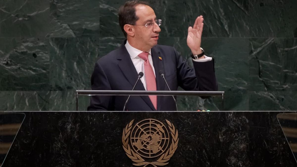 Vicepresidente José Manuel Restrepo ante la ONU.