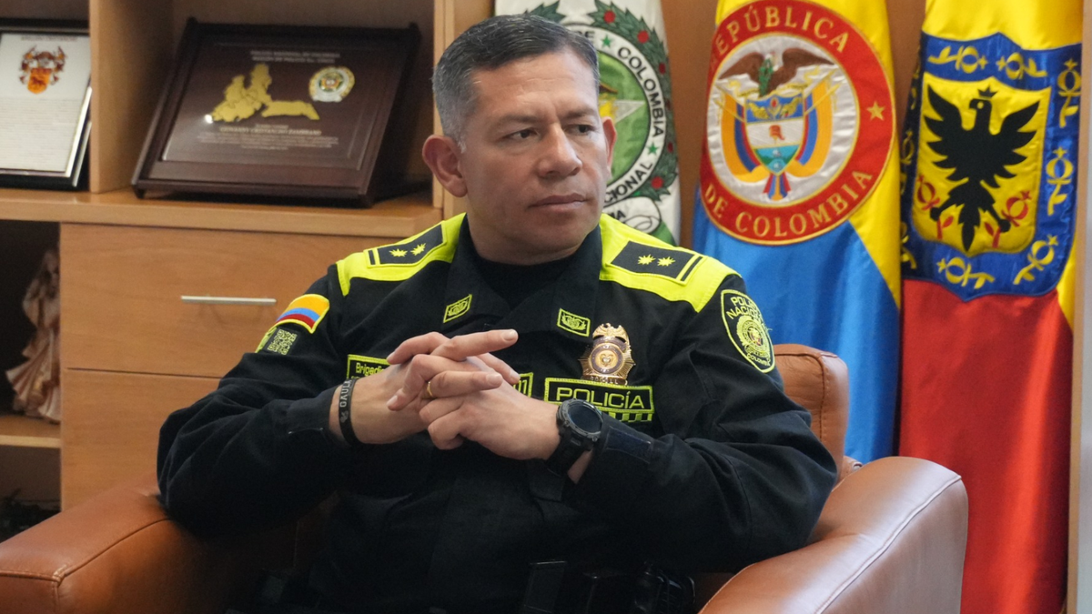 General Giovanny Cristancho, comandante de la Policía Metropolitana de Bogotá.