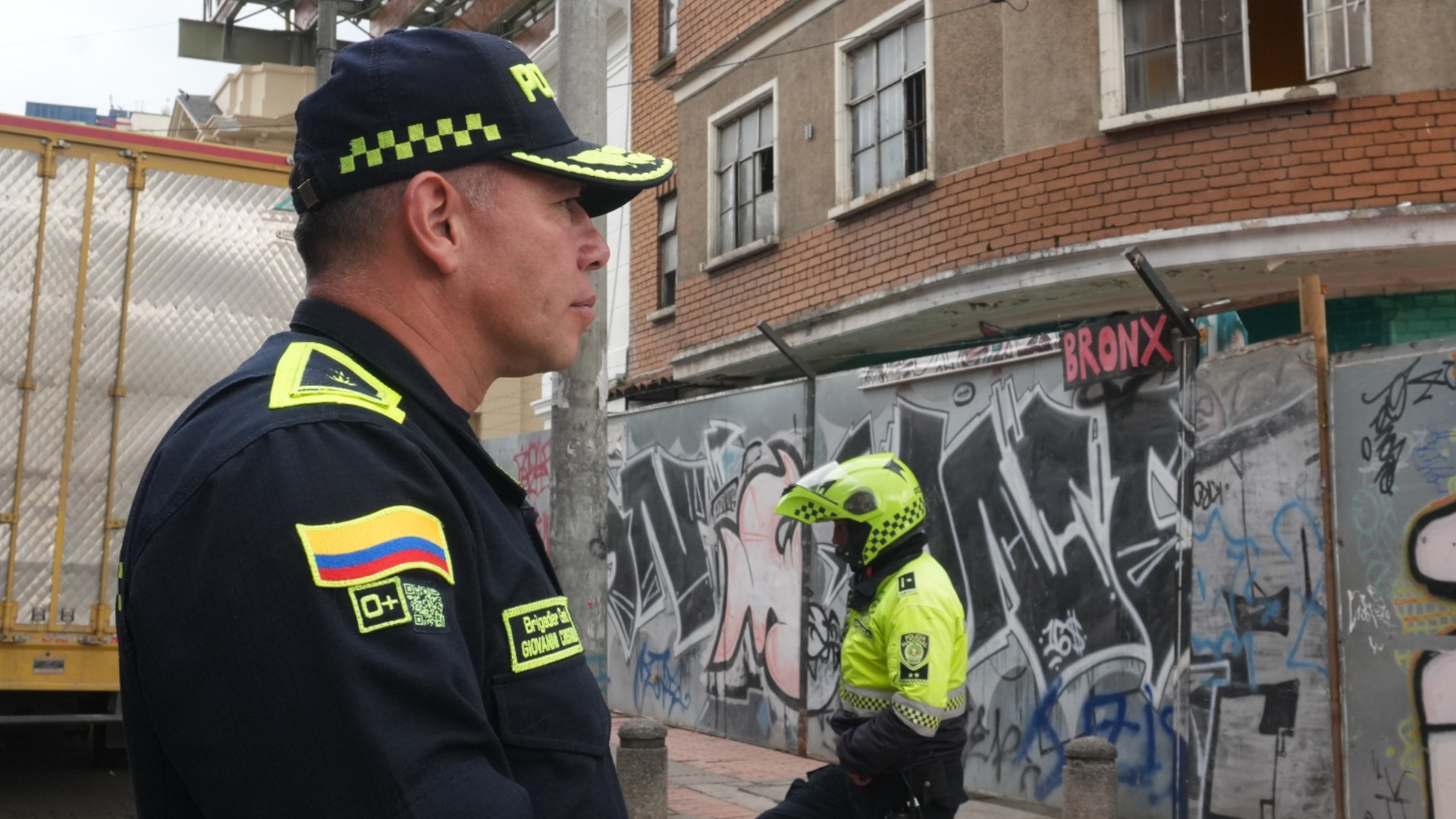 General Giovanny Cristancho, comandante de la Policía Metropolitana de Bogotá.
