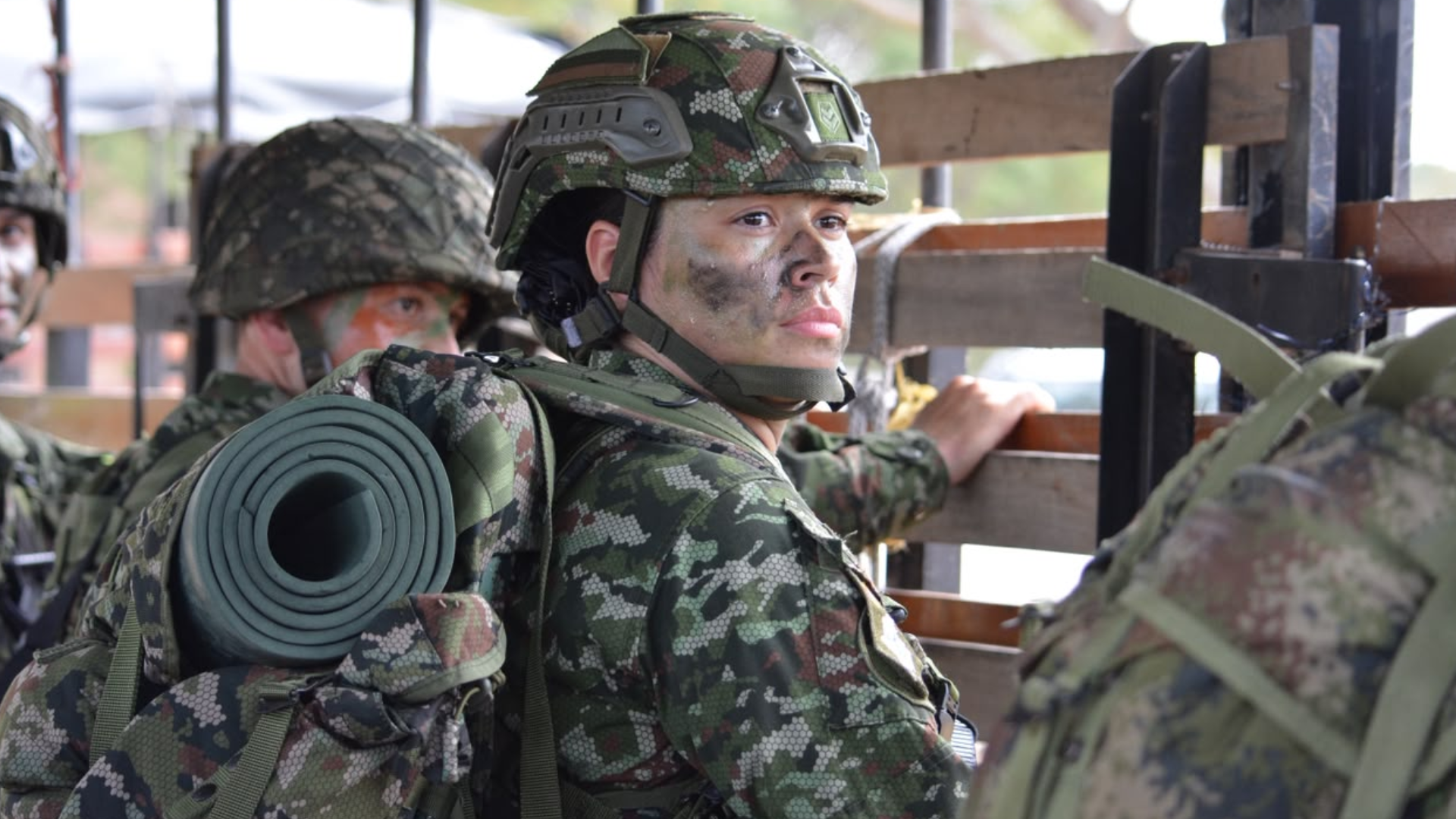 Tropas del Ejército Nacional.