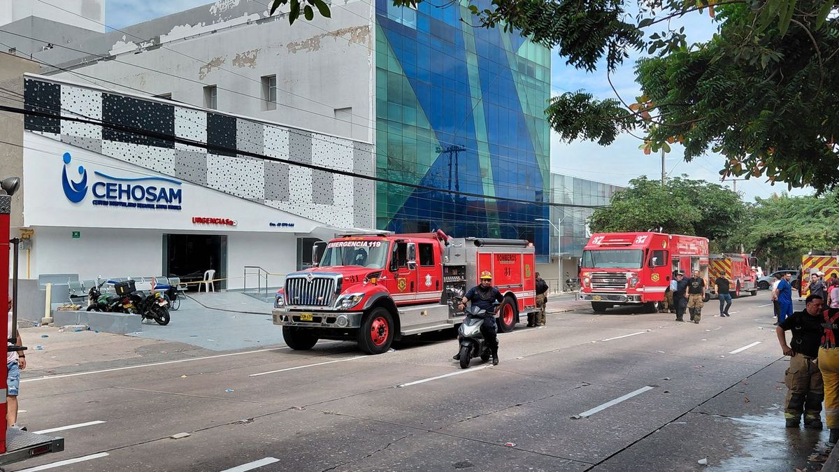 Emergencia en clínica del norte de Barranquilla
