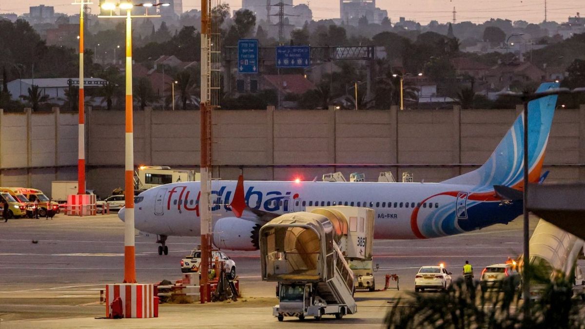 Un vuelo de Flydubai que cubría la ruta entre Dubái y Tel Aviv terminó en Tabuk, Arabia Saudita.