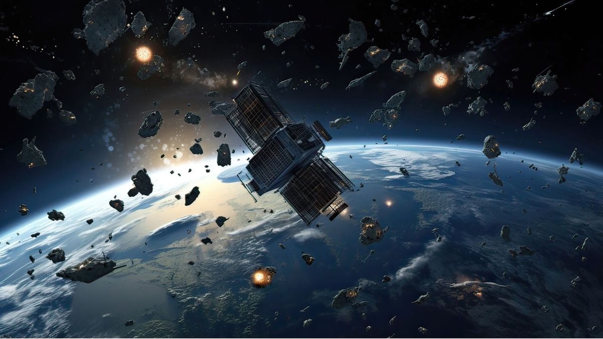 La basura espacial se genera por la caída de objetos del espacio a la Tierra.