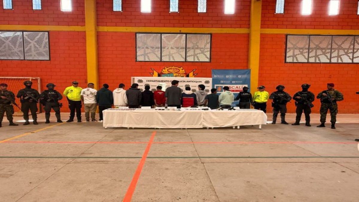 Capturados de la organización delincuencial La Miel del Suroeste antioqueño