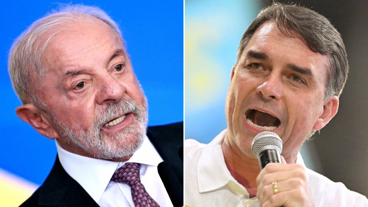 Lula da Silva y Flavio Bolsonaro