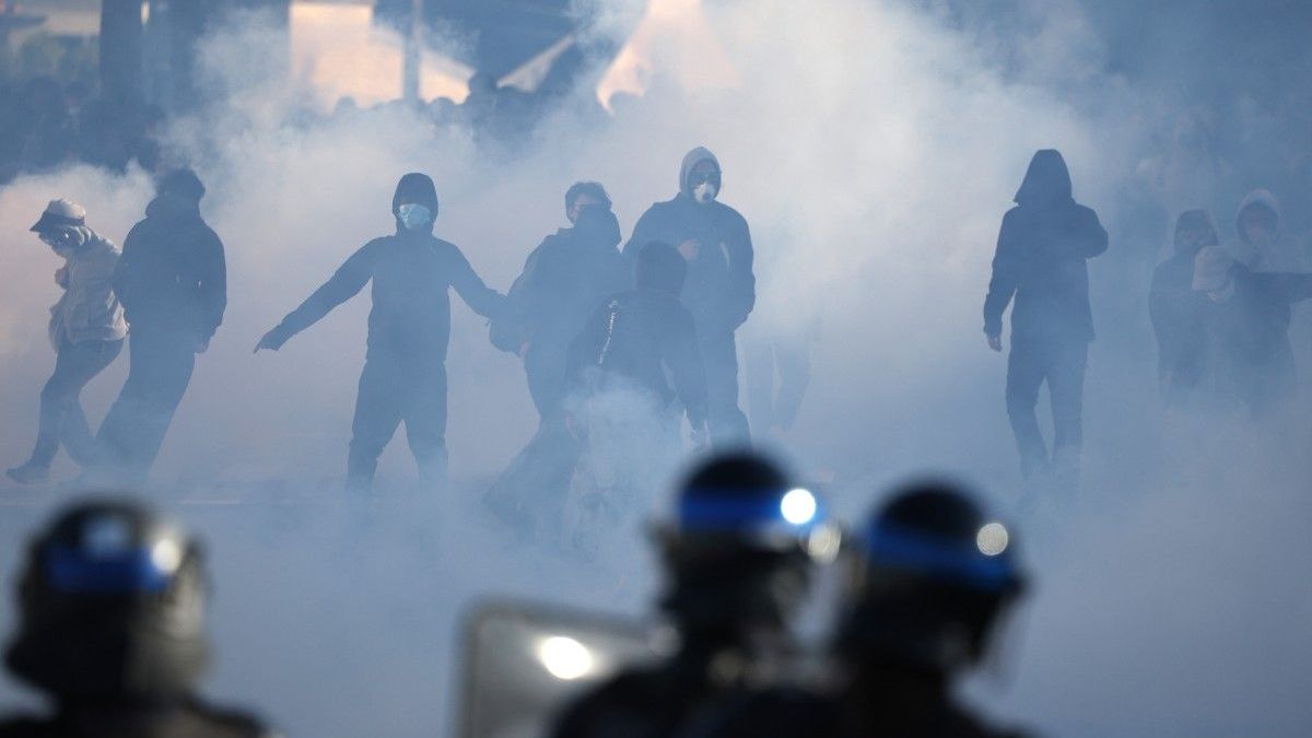 Protestas de estudiantes en Francia.