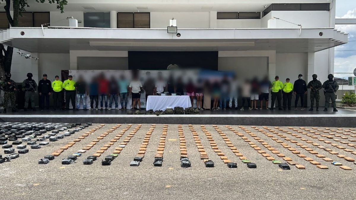 Capturas de delincuentes y droga decomisada