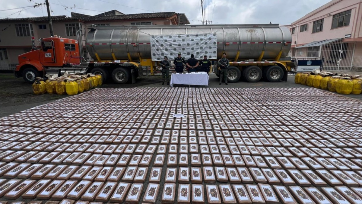 Droga incautada en Valle.