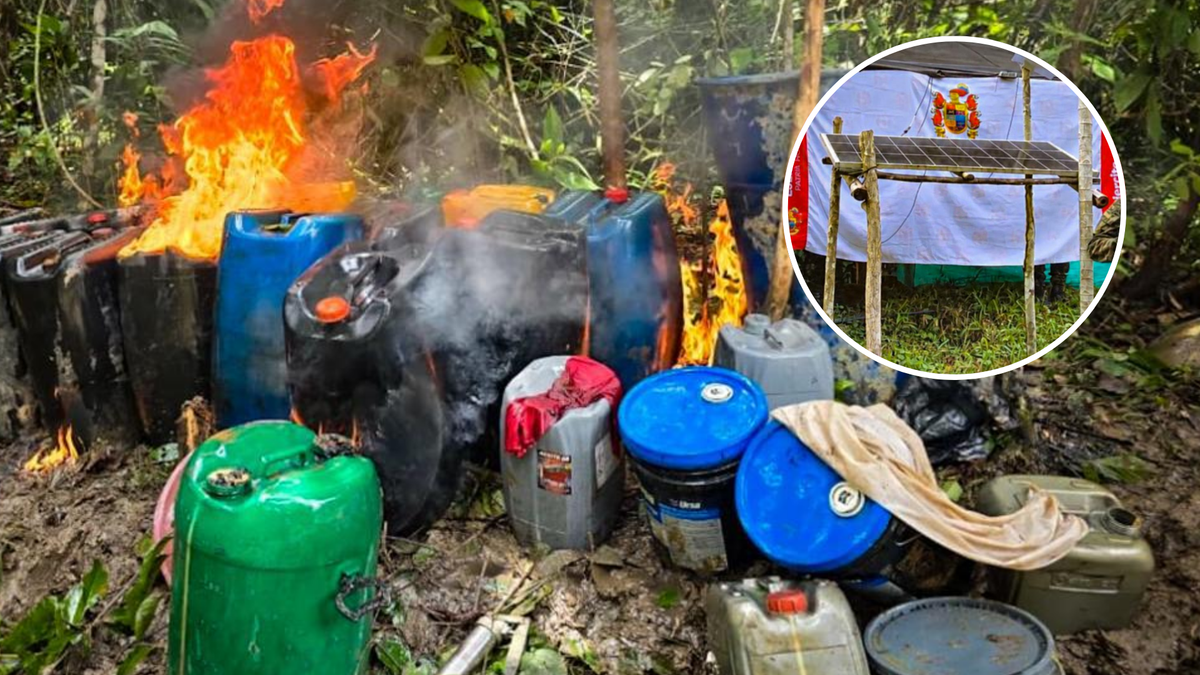Minería ilegal del Clan del Golfo en Antioquia.