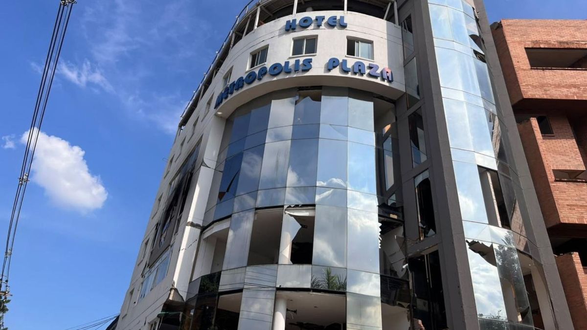 Hotel Metrópolis Plaza, una de las edificaciones afectadas en Cali