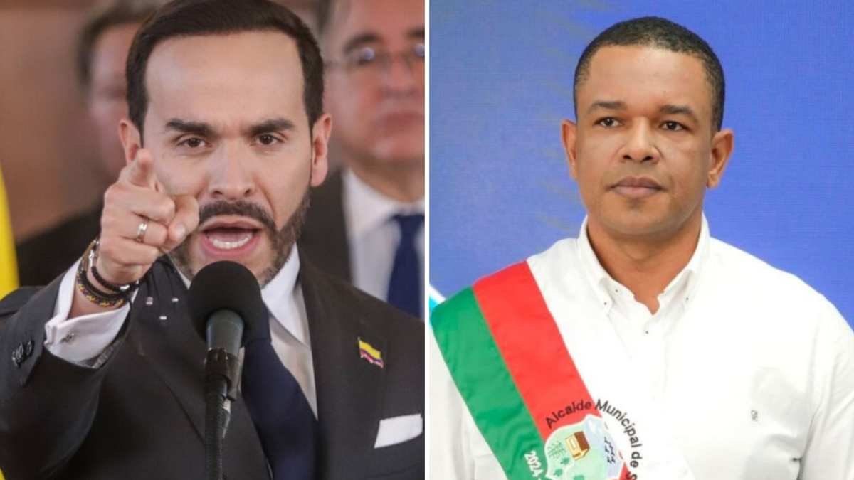 Presidente Abelardo De la Espriella y Yahir Acuña, alcalde de Sincelejo.