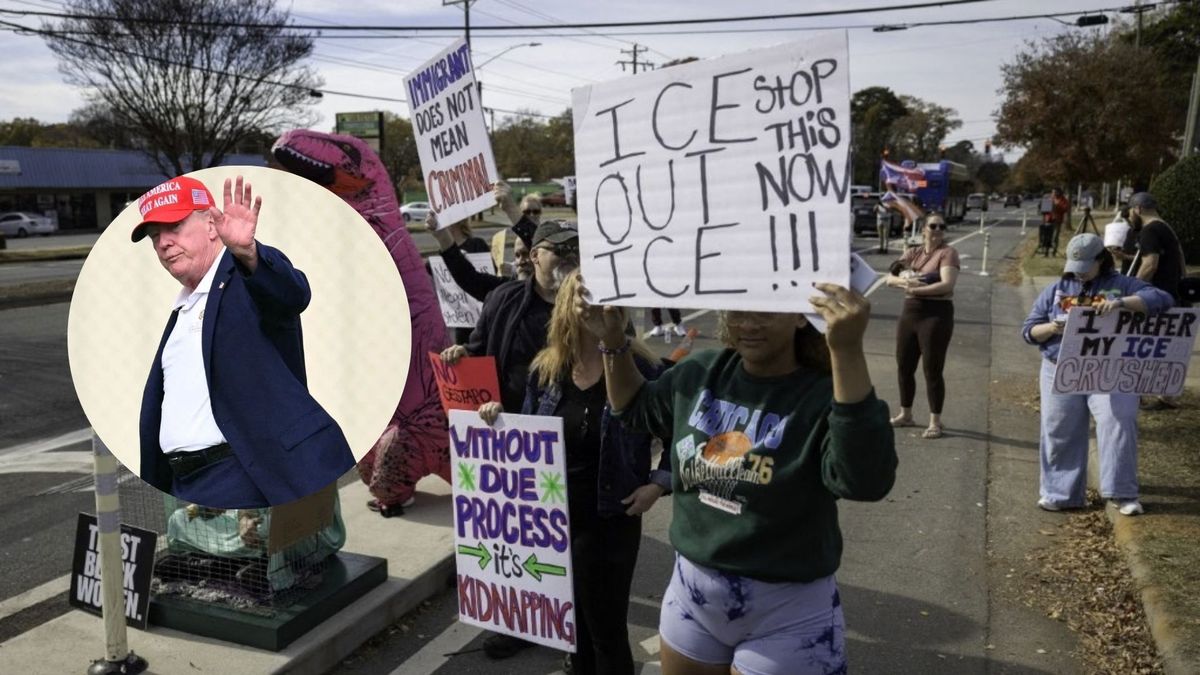 Manifestación de latinos en Carolina del Sur y presidente Donald Trump