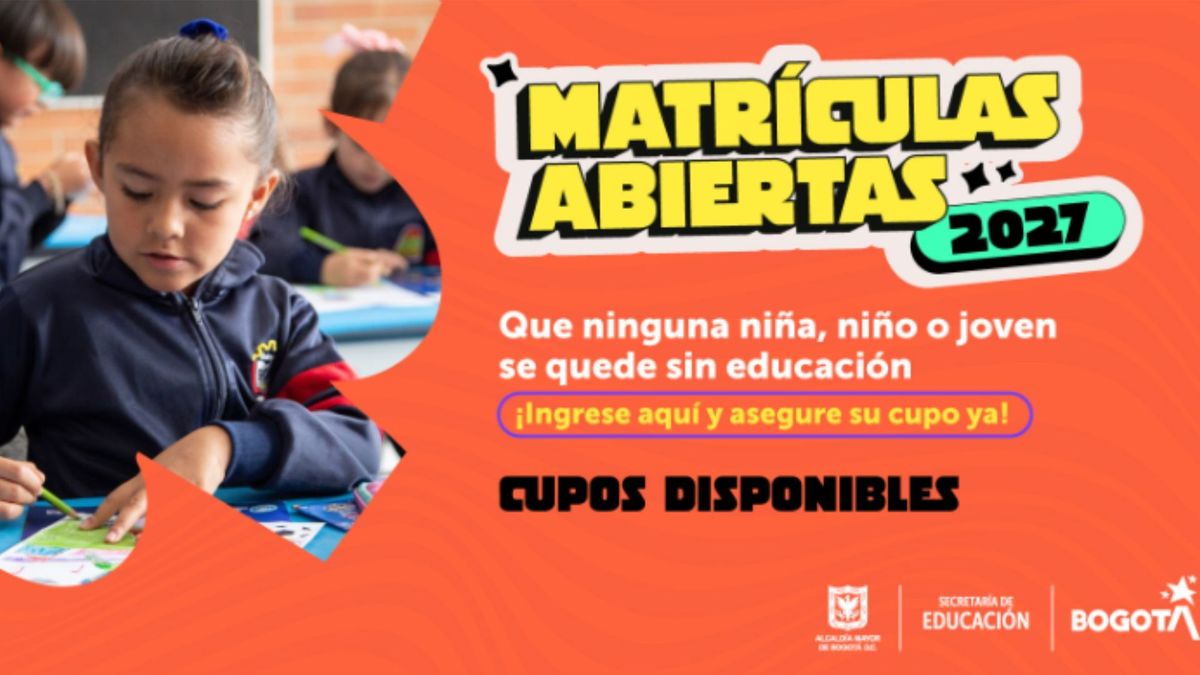 Bogotá abre segunda fase para solicitar cupos en colegios oficiales para 2027