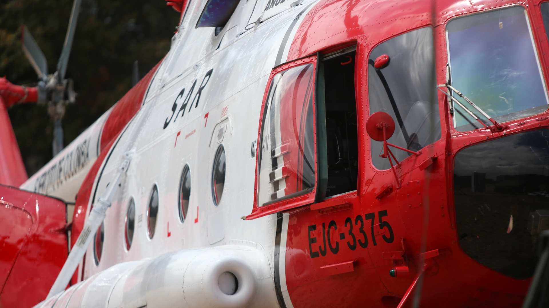 Helicóptero Jaque del Ejército Nacional.
