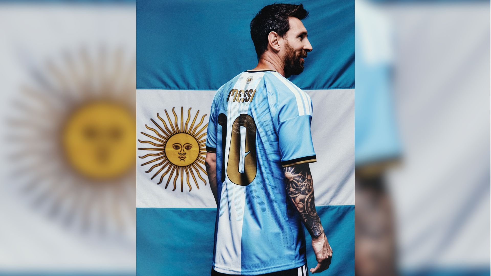 El diseño de Messi tendrá detalles dorado y la bandera estará más representada que en otras ocasiones.