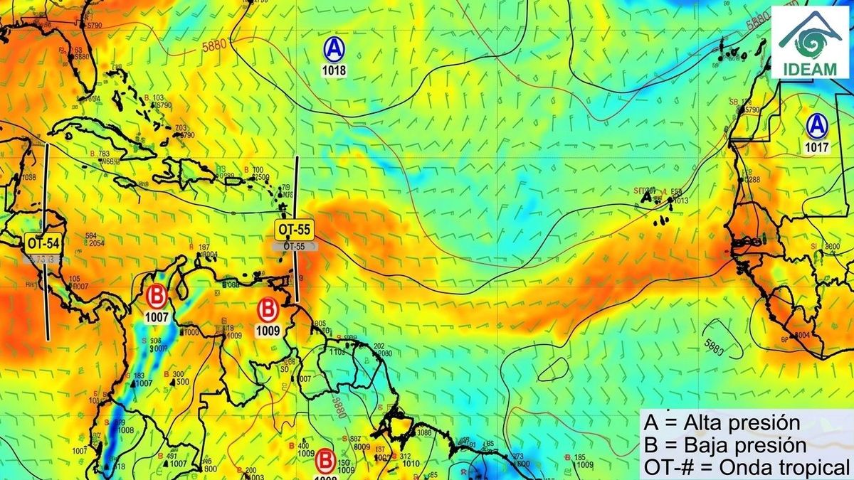 Onda tropical 55 ingresará al país.