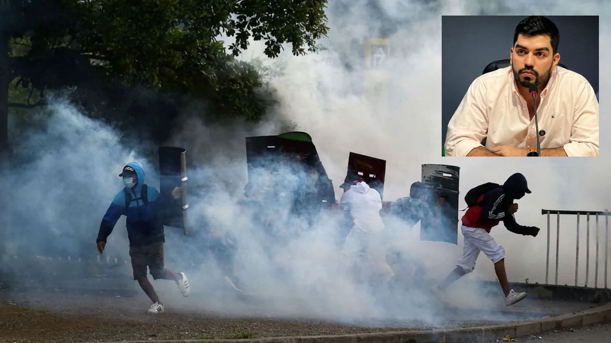 El concejal señaló que los encapuchados que protagonizan hechos de vandalismo serían personas externas a la Universidad del Valle.