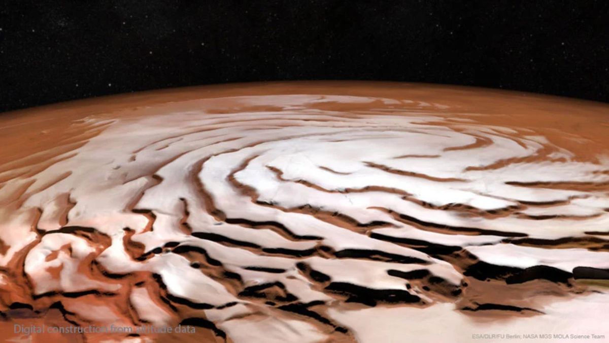La Nasa creó imágenes que ha obtenido gracias a los estudios de Marte.