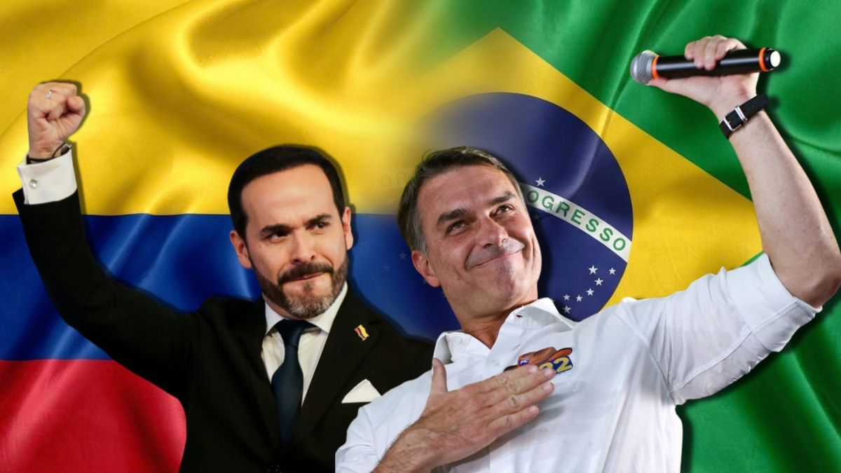 Flávio Bolsonaro y Abelardo Espriella hablaron sobre el futuro de Colombia y Brasil en medio de una alianza contra el crimen