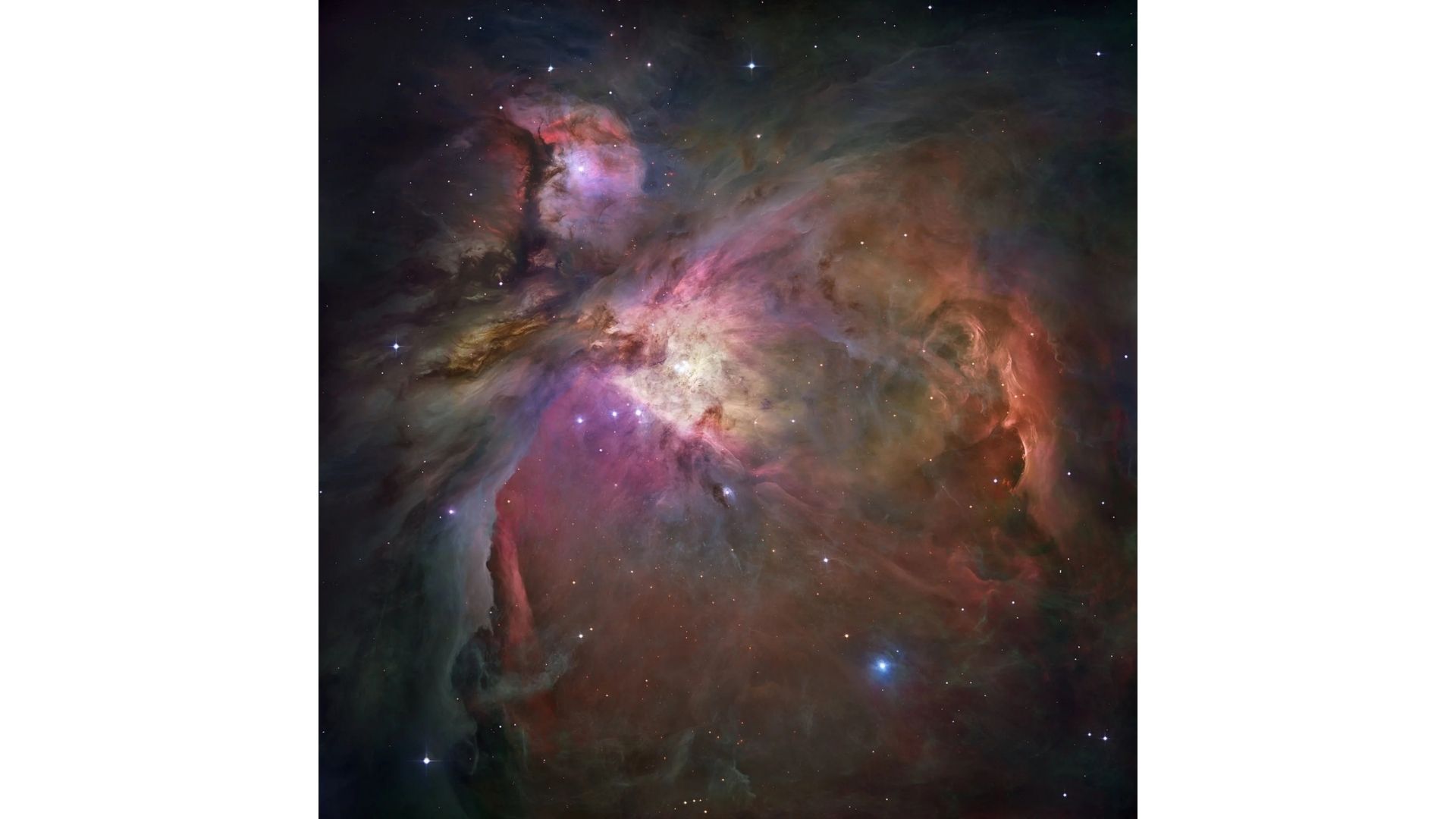 La Nebulosa de Orión es una región donde nacen estrellas. En su centro, el Trapecio emite radiación ultravioleta que afecta la formación estelar.