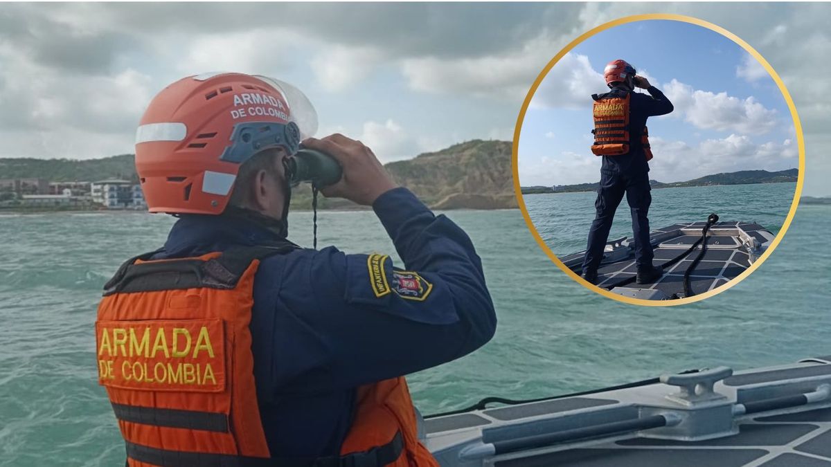 La Armada Nacional busca a Juan Carlos López, un adulto mayor desaparecido en Puerto Velero (Atlántico).
