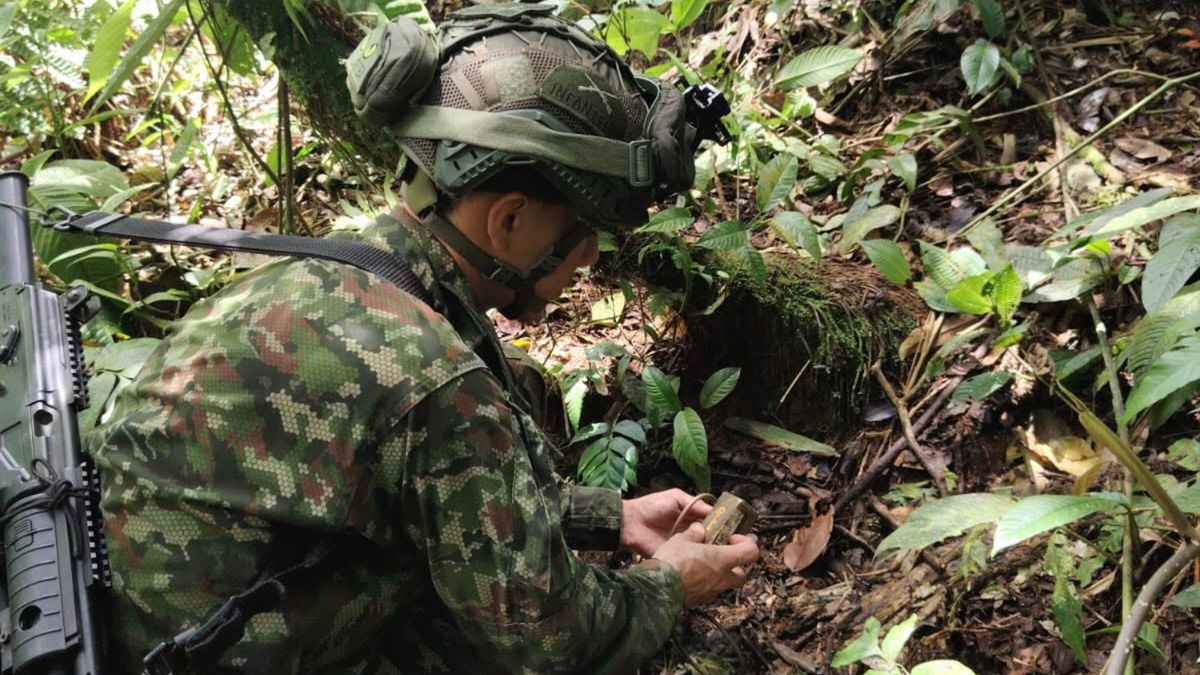 Ejército destruyó ocho minas antipersonal en zona rural de Riosucio, Chocó