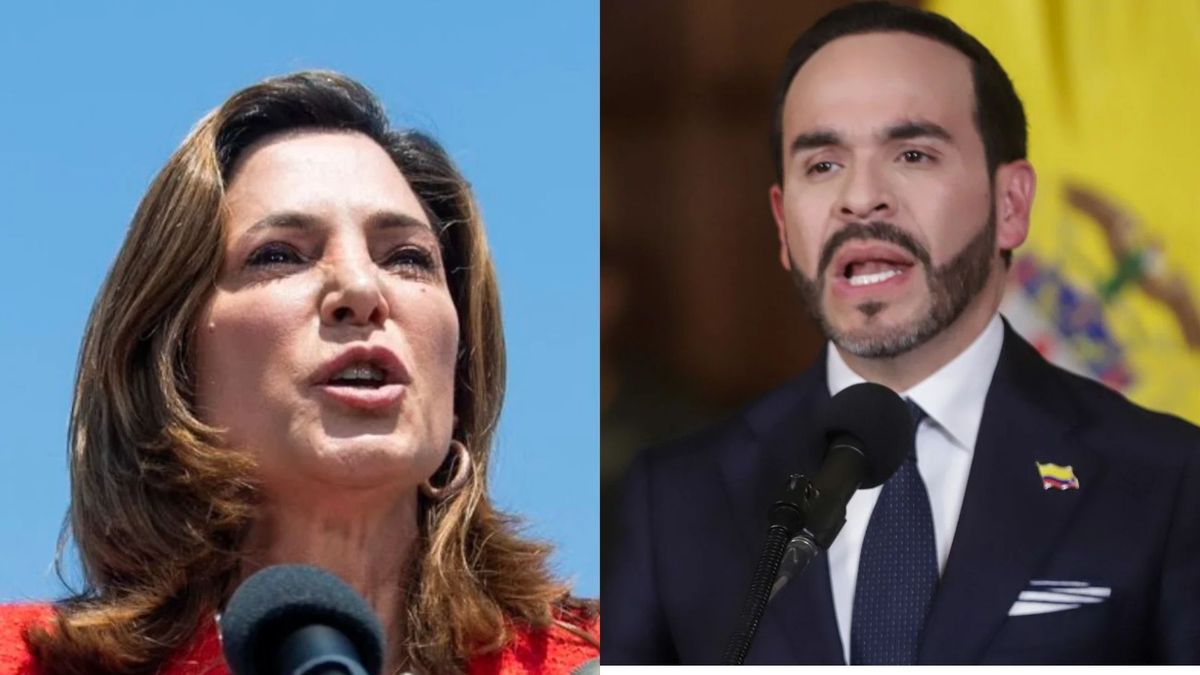 Congresista republicana María Elvira Salazar y presidente Abelardo de la Espriella