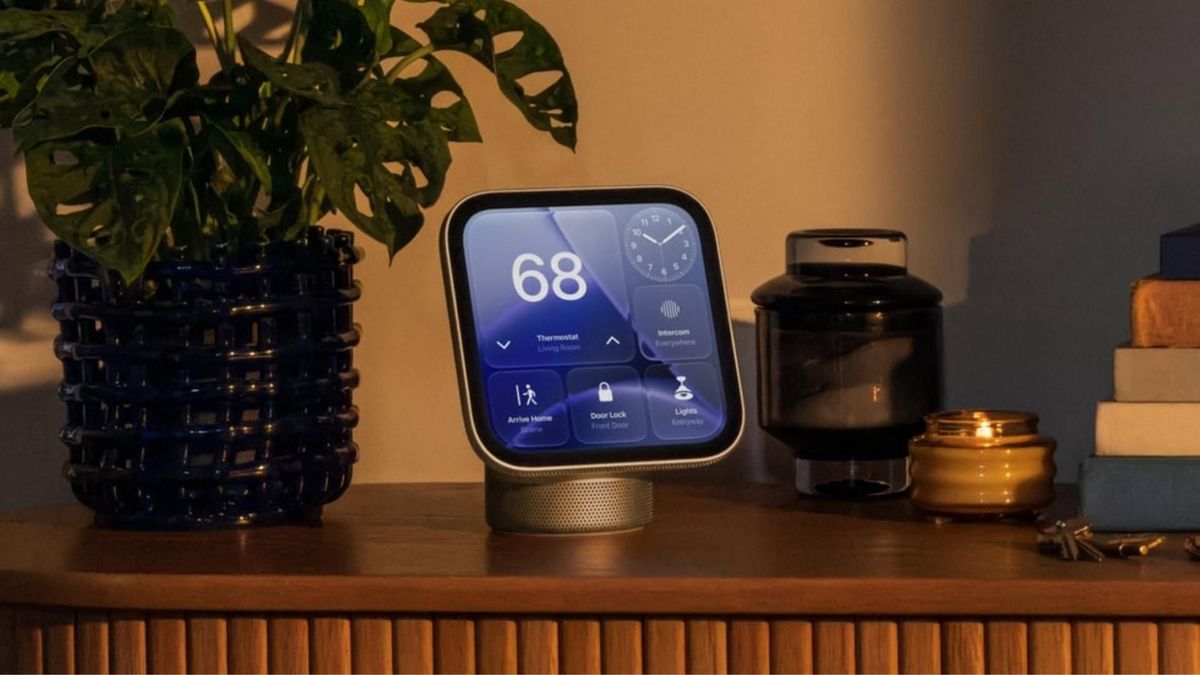 Apple HomeView integra una pantalla de siete pulgadas, Siri AI y funciones para controlar dispositivos del hogar inteligente.