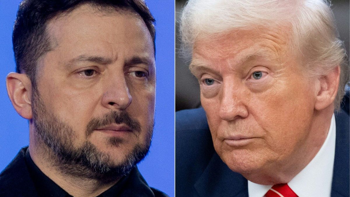 Volodimir Zelensky y Donald Trump