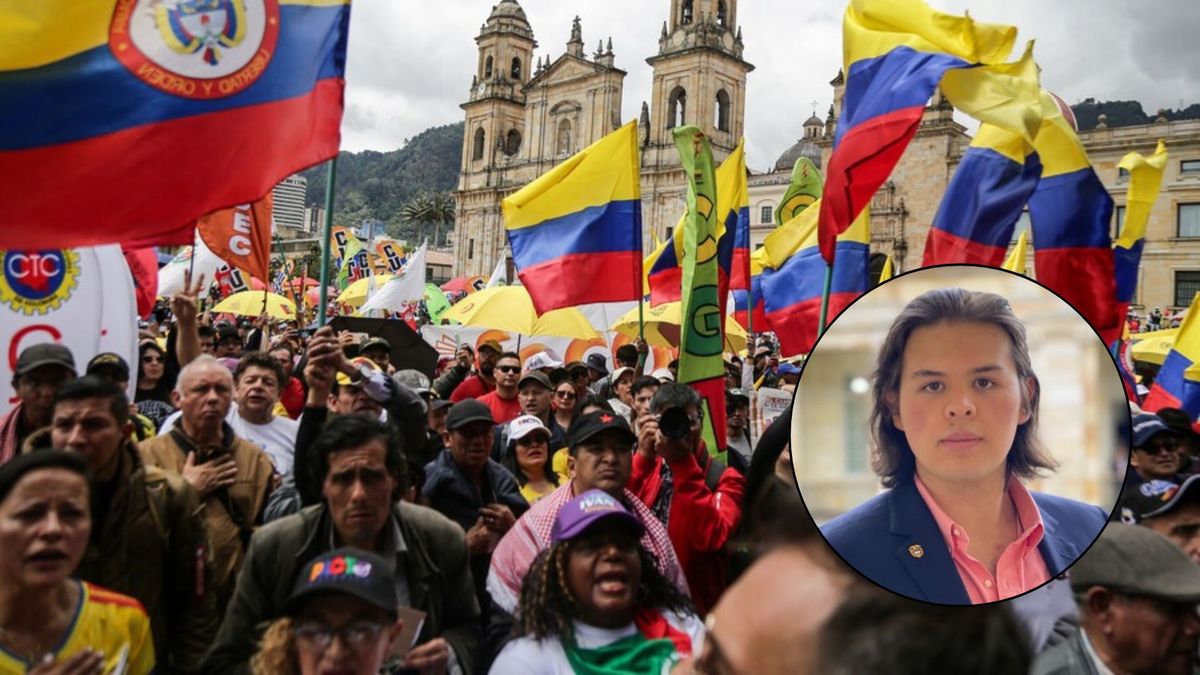 El joven denunció malos tratos en las protestas.