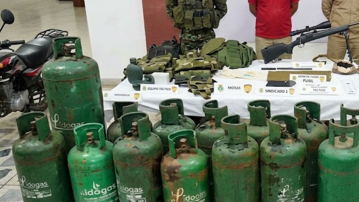 12 cilindros de diferentes capacidades fueron incautados