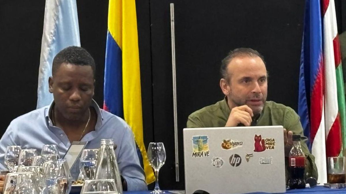 Gerente de Emcali, Roger Mina y alcalde de Cali, Alejandro Eder