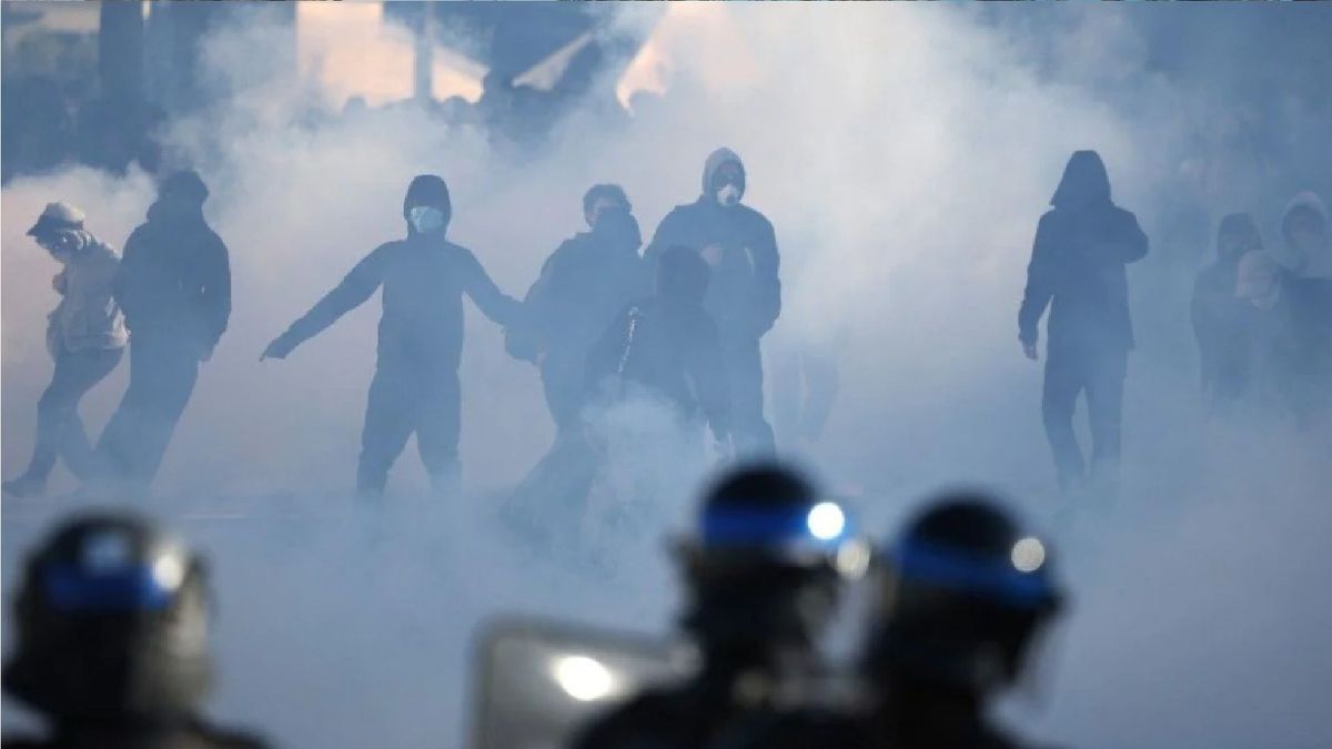 Desmanes en Francia.