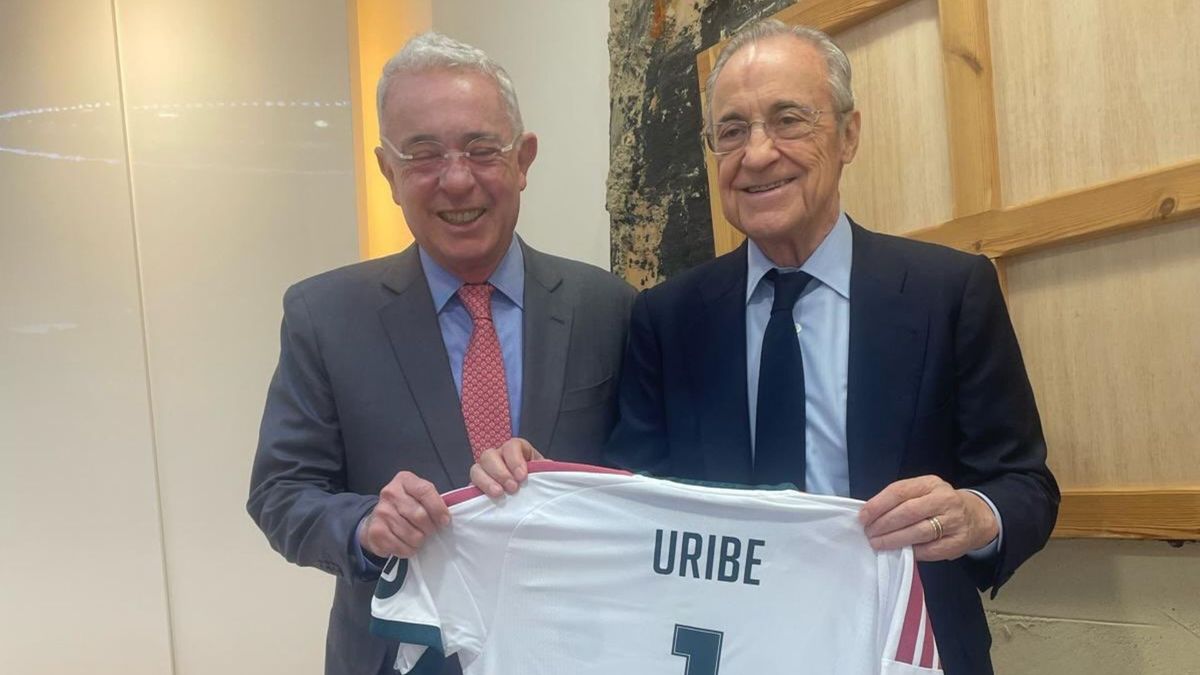 alvaro uribe reunion real madrid florentino perez terremoto ayudas para victimas