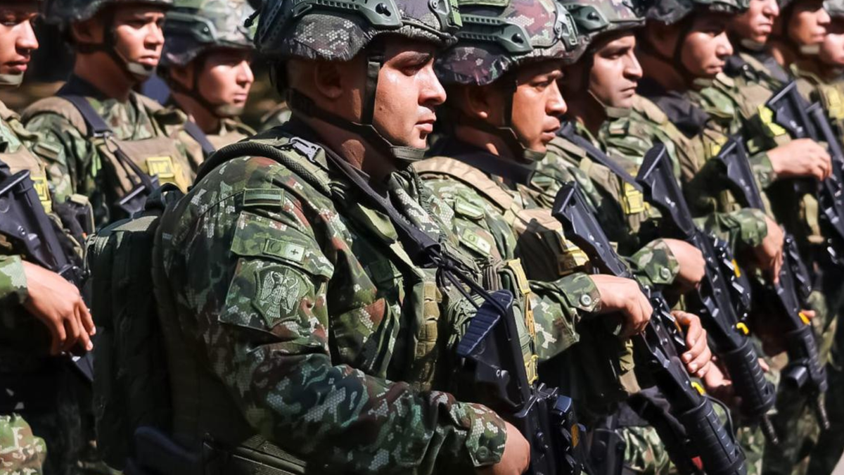 Soldados del Ejército Nacional.