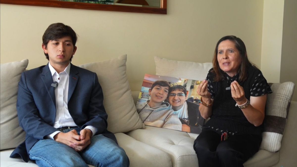 David Moreno y Mónica Jaramillo, hermano y mamá de Jaime Esteban Moreno