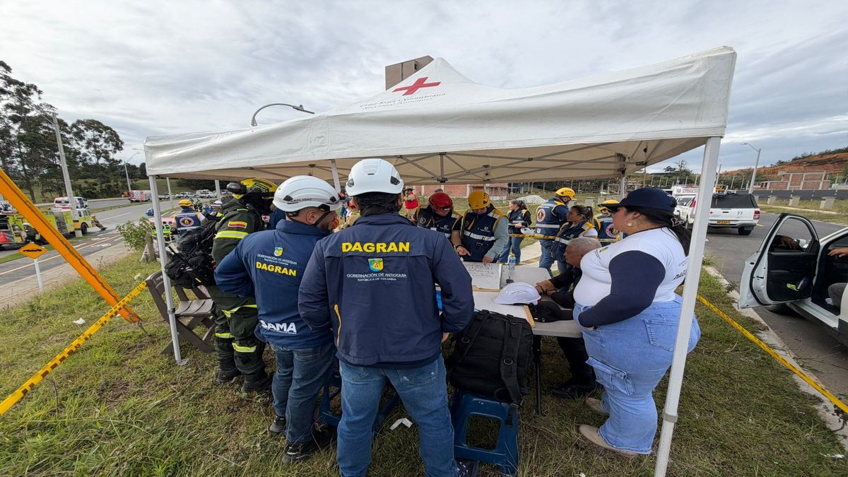 Simulacro de emergencia Gobernación de Antioquia