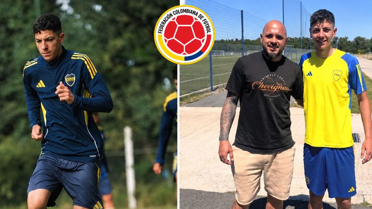 Franco Pérez (en el radar de la Selección Colombia) y su padre Omar Pérez